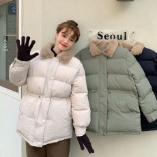 부드러운 카라 퍼 큐티 데일리 코디 패딩 3컬러